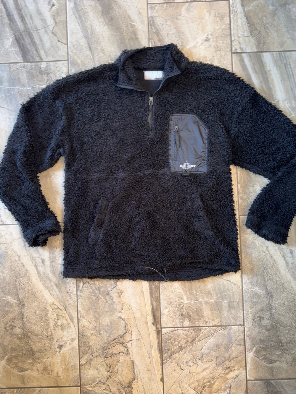 18 East Quarter Zip-Up Pullover with Chest Zip Pocket
